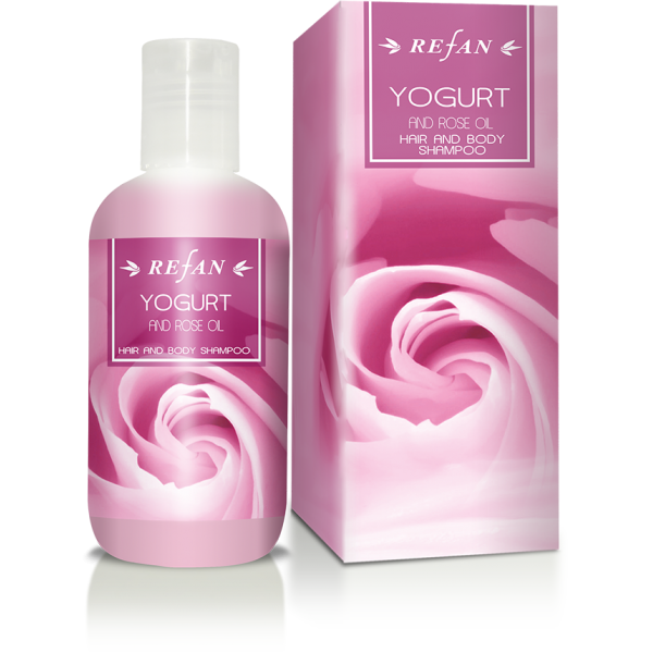 Шампунь для волос и тела “Йогурт и розовое масло”