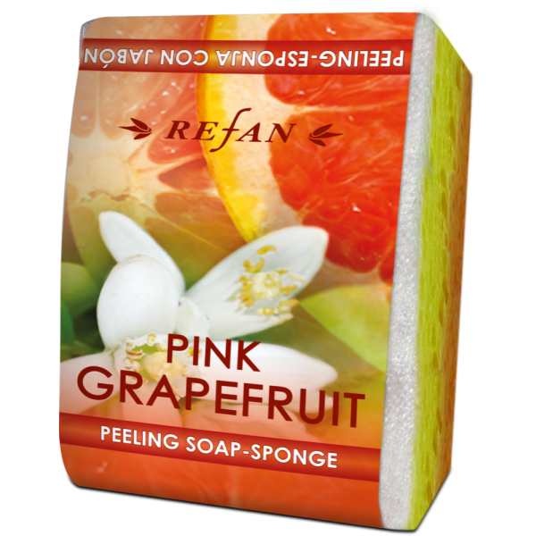Пилинг-мыло с губкой “Розовый грейпфрут”